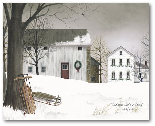 Courtside Market® Go Sledding Gallery-Wrapped Canvas Wall Art | 20" x 24" | Michaels®